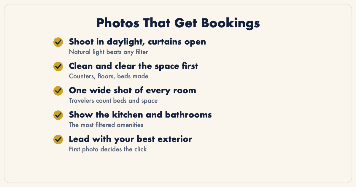 Photos that get bookings