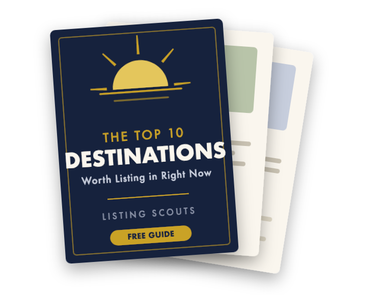 The Top 10 Destinations guide, fanned open